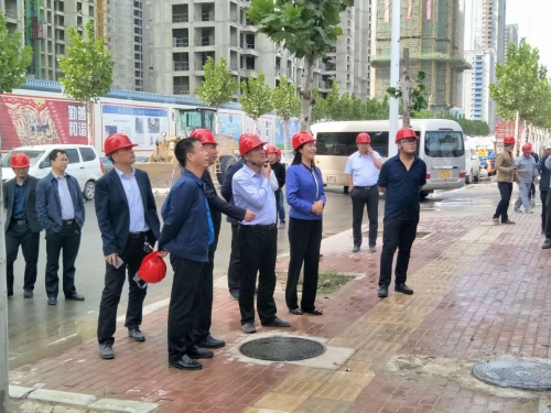 【领导关怀】荥阳市副市长邢留印一行赴尊龙凯时ag集团碧桂园龙城实验学校项目调研指导